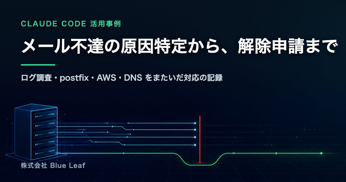 メール不達の原因特定から解除申請まで:ログ調査・postfix・AWS・DNS をまたいだ対応の記録